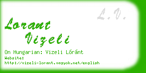 lorant vizeli business card